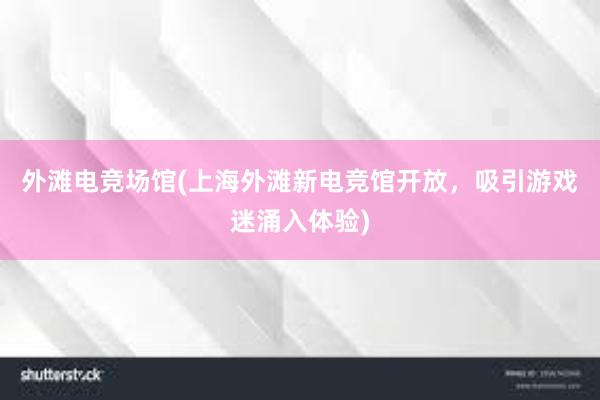 外滩电竞场馆(上海外滩新电竞馆开放，吸引游戏迷涌入体验)