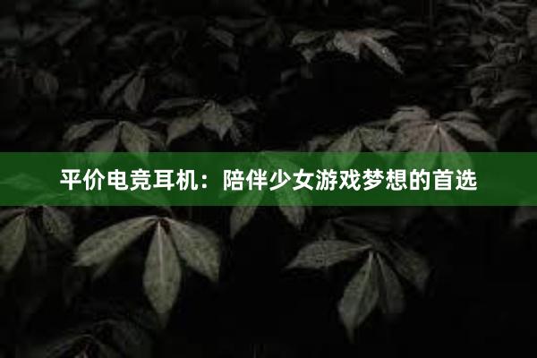 平价电竞耳机：陪伴少女游戏梦想的首选