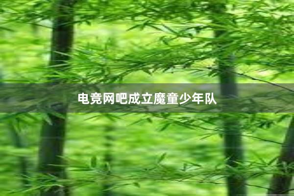 电竞网吧成立魔童少年队